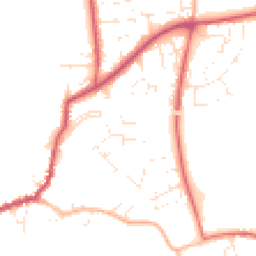 Daytime road noise heatmap for TA10 9RE