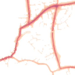 Daytime road noise heatmap for TA10 9RG