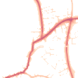 Daytime road noise heatmap for TA10 9RJ
