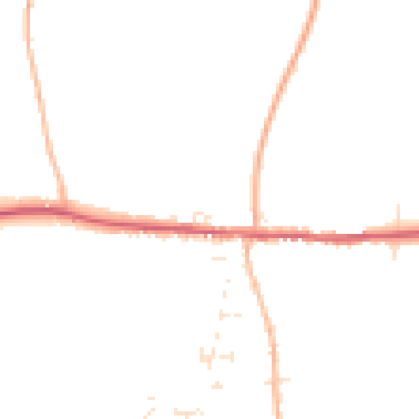 Daytime road noise heatmap for TA11 6AL