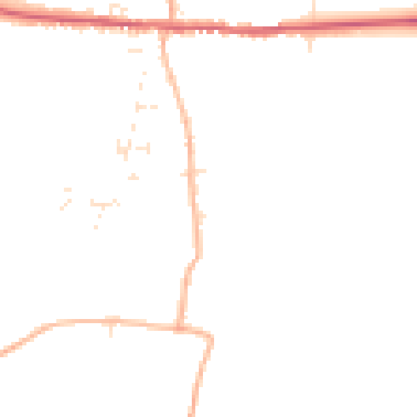 Daytime road noise heatmap for TA11 6EJ
