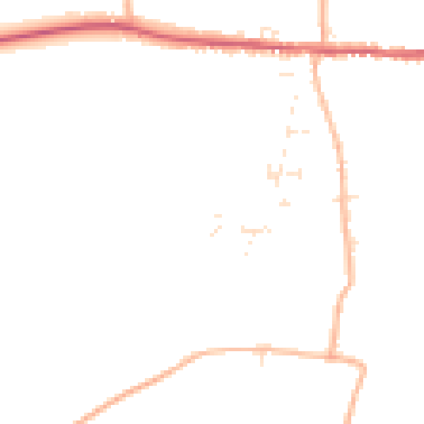 Daytime road noise heatmap for TA11 6FJ