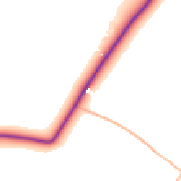 Daytime road noise heatmap for TA11 7DS