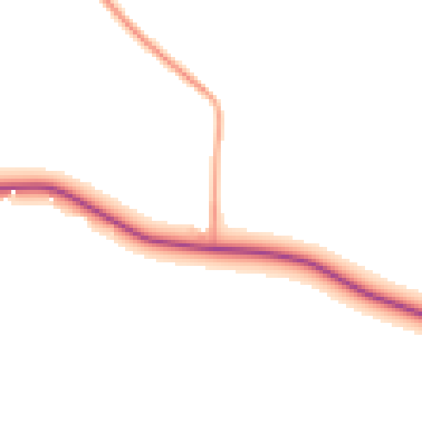 Daytime road noise heatmap for TA11 7HX