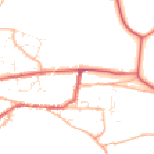Daytime road noise heatmap for TA11 7NZ