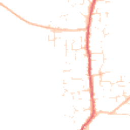 Daytime road noise heatmap for TA12 6DF