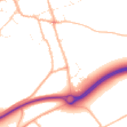 Daytime road noise heatmap for TA13 5AG