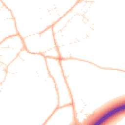 Daytime road noise heatmap for TA13 5AQ
