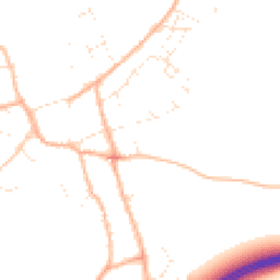 Daytime road noise heatmap for TA13 5BB