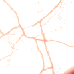 Daytime road noise heatmap for TA13 5BF