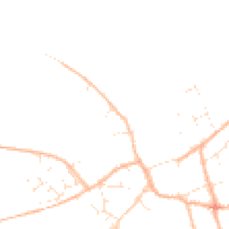 Daytime road noise heatmap for TA13 5DA