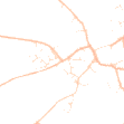Daytime road noise heatmap for TA13 5DD