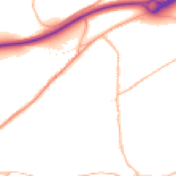 Daytime road noise heatmap for TA13 5LH
