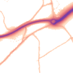 Daytime road noise heatmap for TA13 5LN