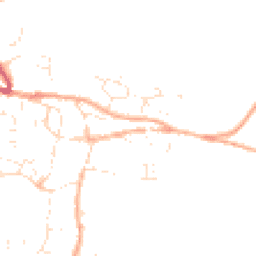 Daytime road noise heatmap for TA19 0AN