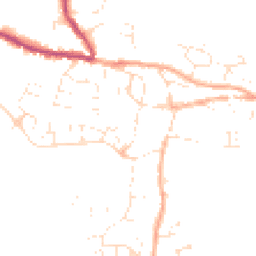 Daytime road noise heatmap for TA19 0BA