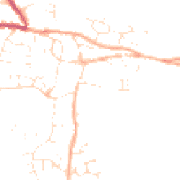 Daytime road noise heatmap for TA19 0BP