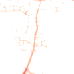 Daytime road noise heatmap for TA19 0BS