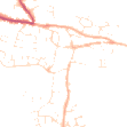 Daytime road noise heatmap for TA19 0DB