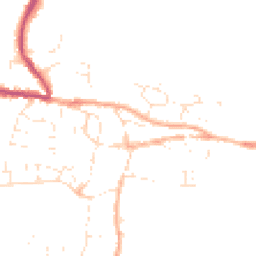 Daytime road noise heatmap for TA19 0DG