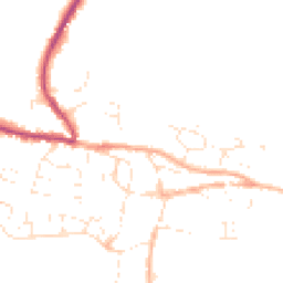 Daytime road noise heatmap for TA19 0DQ