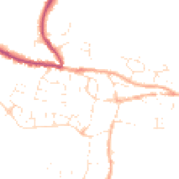 Daytime road noise heatmap for TA19 0DR