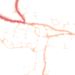 Daytime road noise heatmap for TA19 0DT