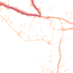 Daytime road noise heatmap for TA19 0EA