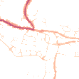 Daytime road noise heatmap for TA19 0ED