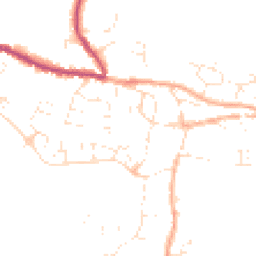 Daytime road noise heatmap for TA19 0EE