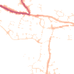 Daytime road noise heatmap for TA19 0EF