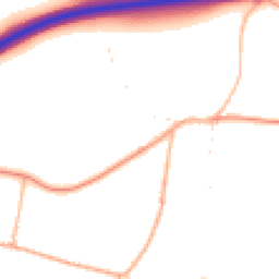 Daytime road noise heatmap for TA19 0FE