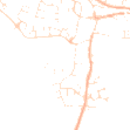 Daytime road noise heatmap for TA19 0HA