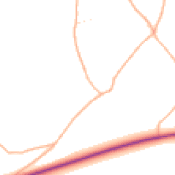 Daytime road noise heatmap for TA19 0PT