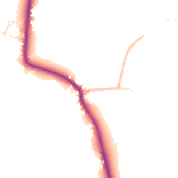 Daytime road noise heatmap for TA19 0RL