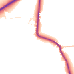 Daytime road noise heatmap for TA19 0RR