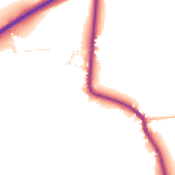 Daytime road noise heatmap for TA19 0RS