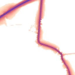 Daytime road noise heatmap for TA19 0RT