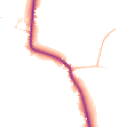 Daytime road noise heatmap for TA19 0RU