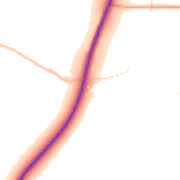 Daytime road noise heatmap for TA19 0SG