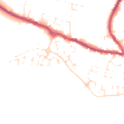 Daytime road noise heatmap for TA19 9DS