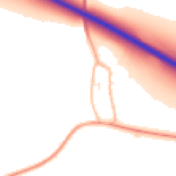 Daytime road noise heatmap for TA19 9EE