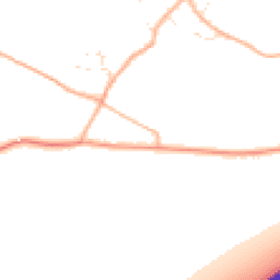 Daytime road noise heatmap for TA19 9HD
