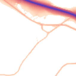 Daytime road noise heatmap for TA19 9LZ