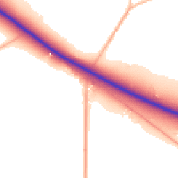 Daytime road noise heatmap for TA19 9NP
