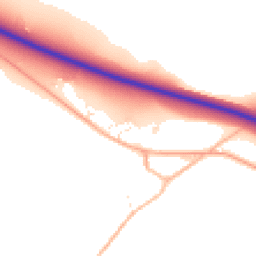 Daytime road noise heatmap for TA19 9NY