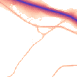 Daytime road noise heatmap for TA19 9PA