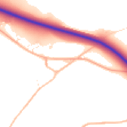 Daytime road noise heatmap for TA19 9PB