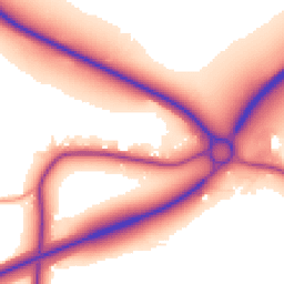 Daytime road noise heatmap for TA19 9PT