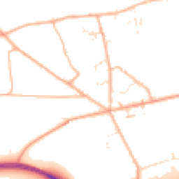 Daytime road noise heatmap for TA19 9QT
